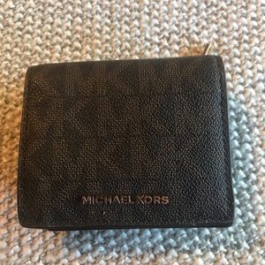 Michael Kors Small bifold wallet brown logo